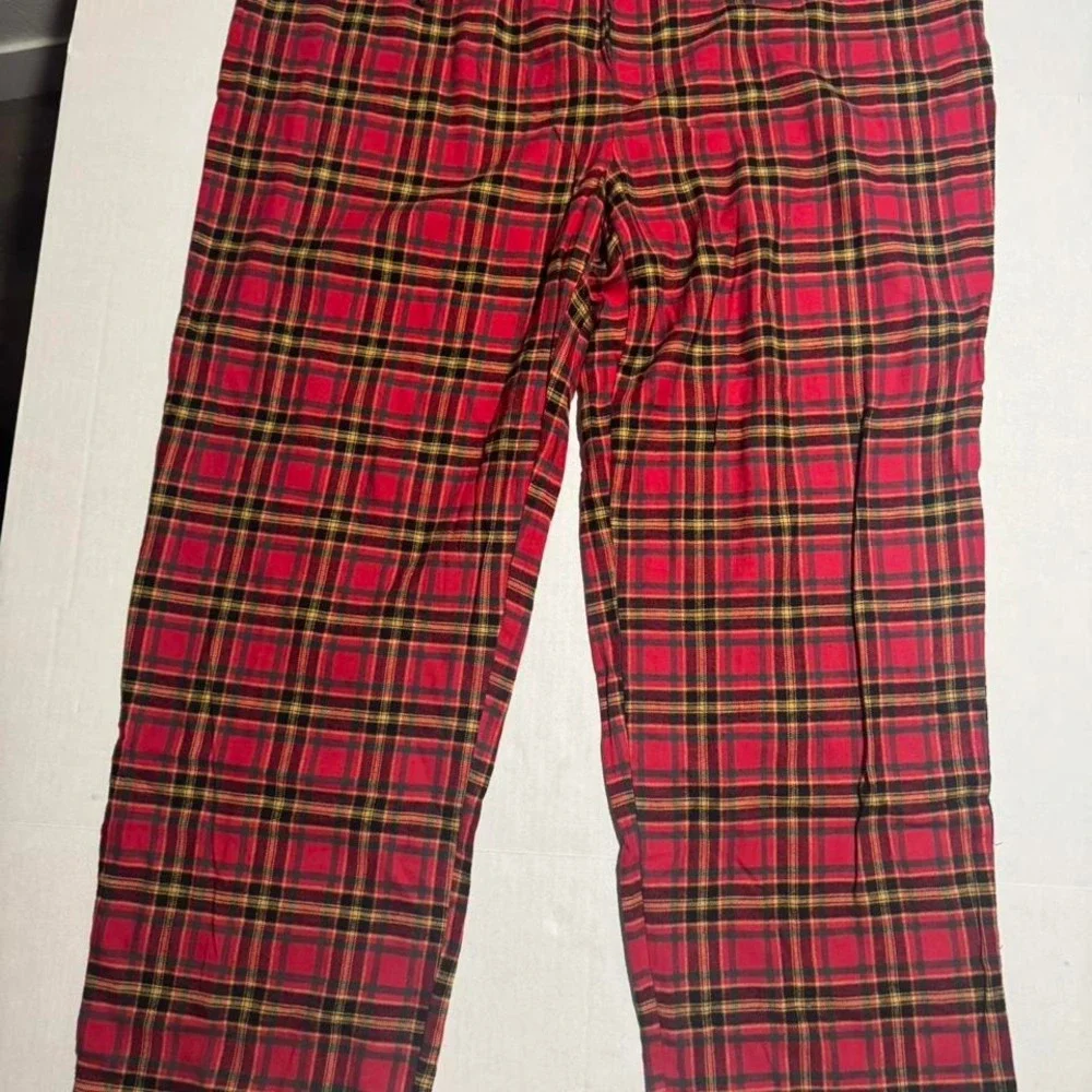 St John's Bay Red Flannel LS & Pants Pajama Set, Men's XL, Gift, Christmas #1130